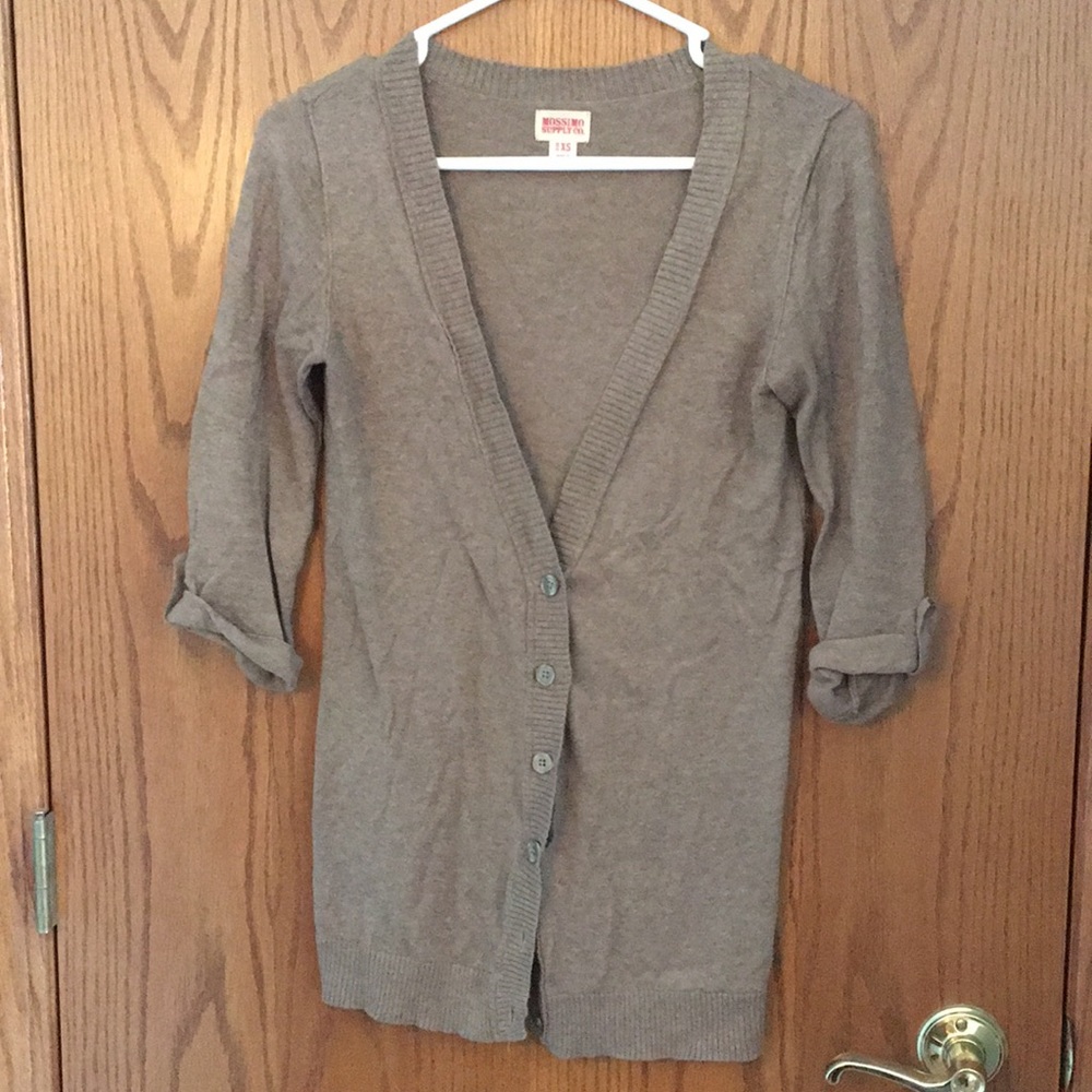 Long tunic cardigan